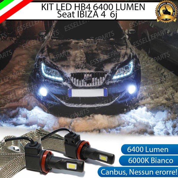 Kit Full LED HB4 6400 LUMEN Fendinebbia SEAT IBIZA 6J PRE-RESTYLING