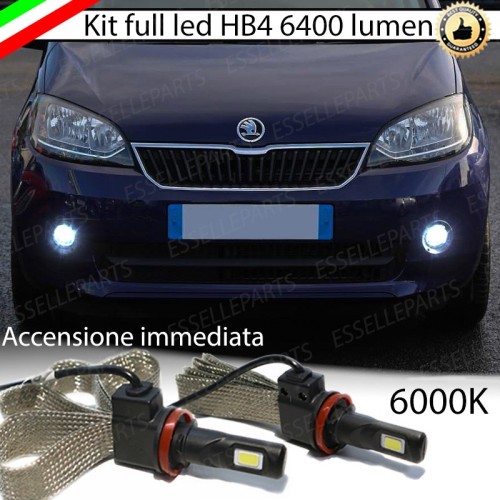 Kit Full LED HB4 6400 Lumen 6000K bianco Fendinebbia SKODA CITIGO PRE-RESTYLING