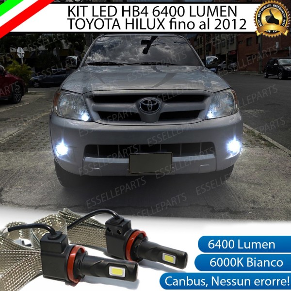 Kit Full LED HB4 6400 Lumen 6000K bianco Fendinebbia TOYOTA Hilux MK7 Fino al 2011