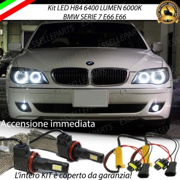 Kit Full LED HB4 6400 Lumen 6000K bianco Fendinebbia BMW Serie 7 E65 E66 Dal 03-2005