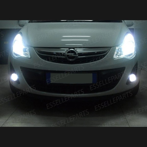 Kit Full LED Fendinebbia H10 6400 Lumen 6000K bianco Opel Corsa D Restyling