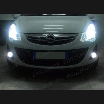 Kit Full LED Fendinebbia H10 6400 Lumen 6000K bianco Opel Corsa D Restyling