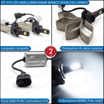 Kit Full LED Fendinebbia H10 6400 LUMEN OPEL CORSA E Kit Full LED Fendinebbia H10 6400 LUMEN OPEL CORSA E