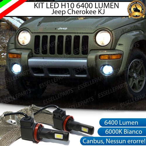 Kit Full LED H10 Fendinebbia 6400 lumen JEEP CHEROKEE KJ