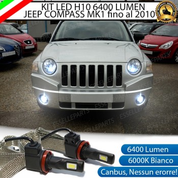 Kit Full LED H10 Fendinebbia 6400 lumen JEEP COMPASS MK1 Kit Full LED H10 Fendinebbia 6400 lumen JEEP COMPASS MK1