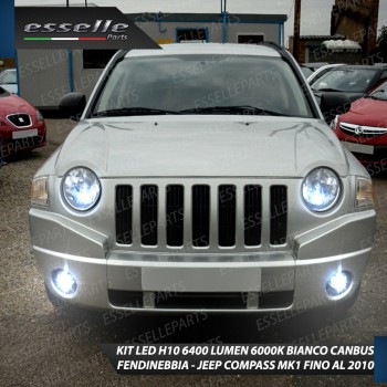 Kit Full LED H10 Fendinebbia 6400 lumen JEEP COMPASS MK1 Kit Full LED H10 Fendinebbia 6400 lumen JEEP COMPASS MK1