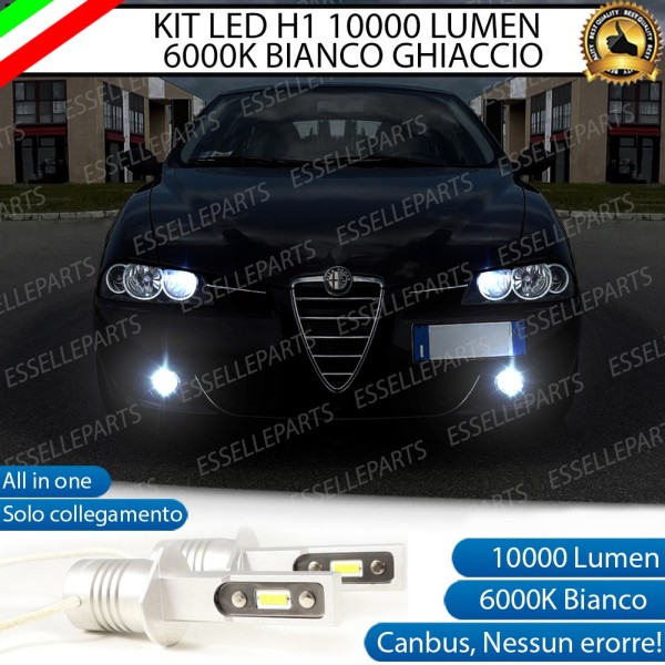 Kit Full LED Fendinebbia H1 10000 Lumen 6000K bianco ALFA ROMEO 156