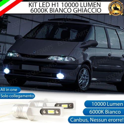 Kit Full LED Fendinebbia H1 10000 Lumen 6000K bianco Renault Espace dal 2000