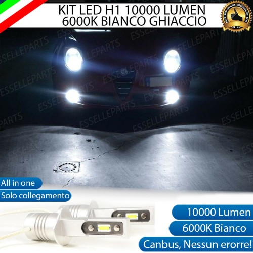 Kit Full LED Fendinebbia H1 10000 LUMEN 6000K bianco ALFA ROMEO MITO pre-restyling