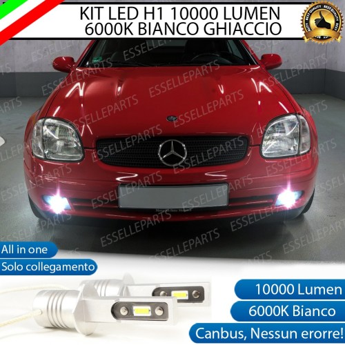 Kit Full LED Fendinebbia H1 10000 Lumen 6000K bianco MERCEDES SLK R170