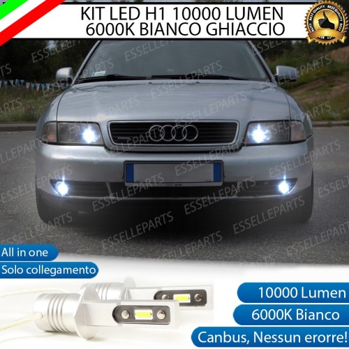 Kit Full LED Fendinebbia H1 10000 Lumen 6000K bianco AUDI A4 B5 FINO AL 1998