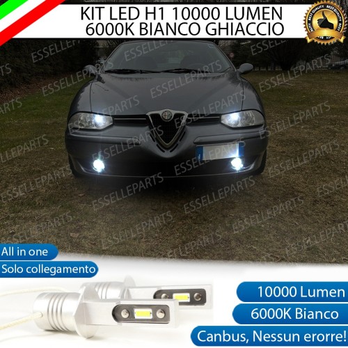 Kit Full LED Fendinebbia H1 10000 Lumen 6000K bianco ALFA ROMEO 156