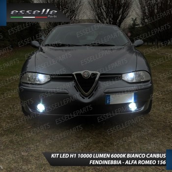 Kit Full LED Fendinebbia H1 10000 Lumen 6000K bianco ALFA ROMEO 156