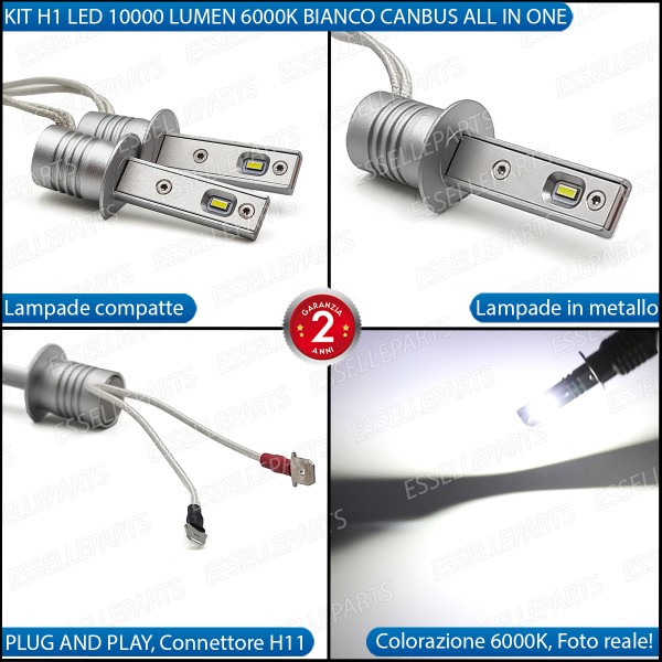 Kit Full LED Fendinebbia H1 10000 LUMEN CITROEN NEMO