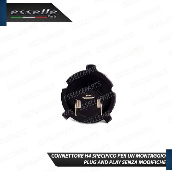 Kit Full LED H4 CANBUS 8000 Lumen 6000K Bianco Ghiaccio Per FIAT QUBO
