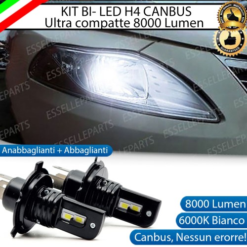 Kit Full LED H4 CANBUS 8000 Lumen 6000K Bianco Per LANCIA YPSILON 846