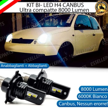 Kit Full LED H4 8000 Lumen 6000K Bianco Ghiaccio Per Volkswagen LUPO Kit Full LED H4 8000 Lumen 6000K Bianco Ghiaccio Per Volkswagen LUPO