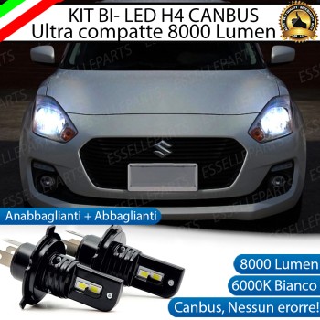 Kit Full LED H4 8000 Lumen 6000K Bianco Ghiaccio Per SUZUKI SWIFT MK6 Kit Full LED H4 8000 Lumen 6000K Bianco Ghiaccio Per SUZUKI SWIFT MK6