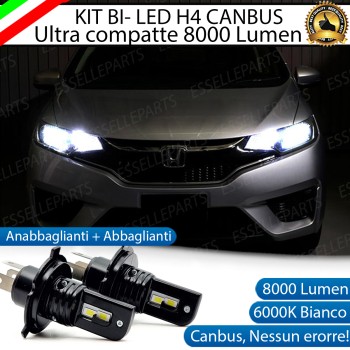 Kit Full LED H4 8000 Lumen 6000K Bianco Ghiaccio Per HONDA JAZZ MK3