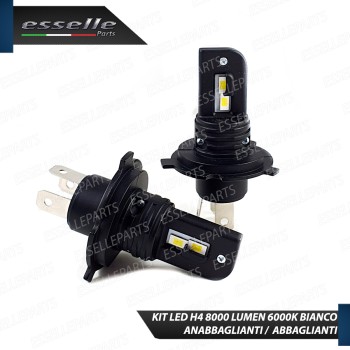 Kit Full LED H4 8000 Lumen 6000K Bianco Ghiaccio Per HYUNDAI SANTA FE