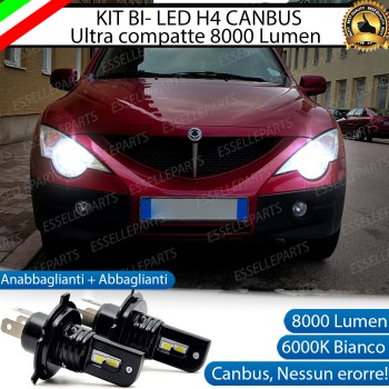 Kit Full LED H4 8000 Lumen 6000K Bianco Per SSANGYONG Actyon MK2