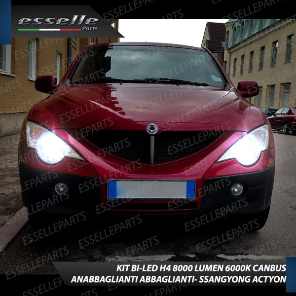 Kit Full LED H4 8000 Lumen 6000K Bianco Per SSANGYONG Actyon MK2