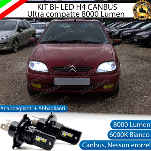Kit LED H4 CANBUS CANBUS 8000 Lumen 6000K Per CITROEN SAXO