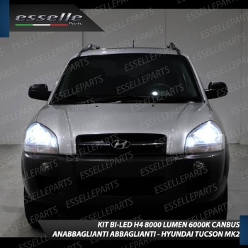 Kit Full LED H4 8000 Lumen 6000K Bianco Ghiaccio Per HYUNDAI TUCSON