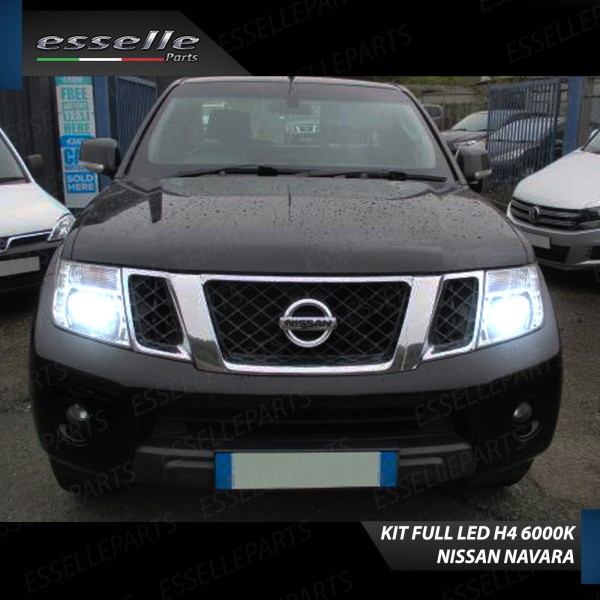 Kit LED H4 8000 Lumen 6000K Ghiaccio Per Nissan Navara D40
