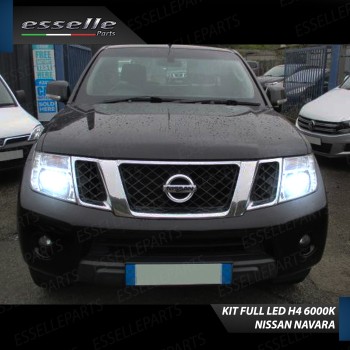 Kit LED H4 8000 Lumen 6000K Ghiaccio Per Nissan Navara D40