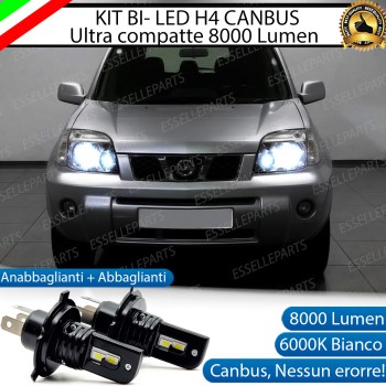 Kit Full LED H4 8000 Lumen 6000K Bianco Ghiaccio Per NISSAN X TRAIL