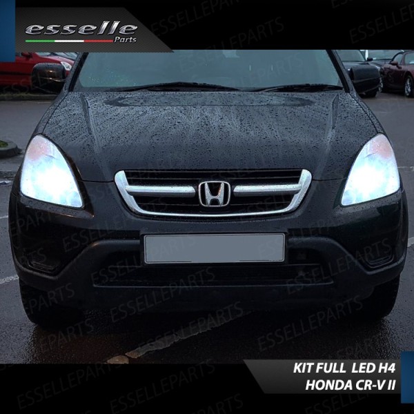 Kit Full LED H4 8000 Lumen 6000K Bianco HONDA CR-V MK2 con Fari a parabola singola