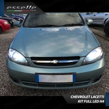 Kit LED H4 8000 Lumen 6000K Ghiaccio Per Chevrolet LACETTI