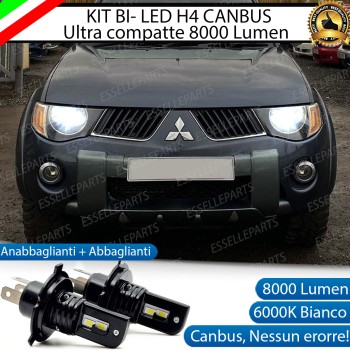 Kit Full LED H4 CANBUS 8000 Lumen 6000K Bianco Per MITSUBISHI L200 IV Kit Full LED H4 CANBUS 8000 Lumen 6000K Bianco Per MITSUBISHI L200 IV
