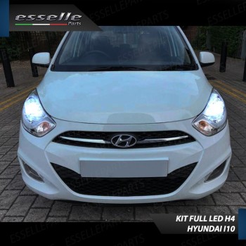 Kit LED H4 CANBUS 8000 Lumen 6000K Ghiaccio Per HYUNDAI I10