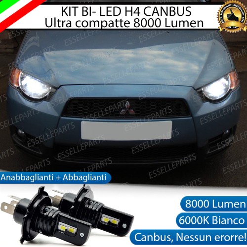 Kit Full LED H4 CANBUS 8000 Lumen 6000K Bianco Per MITSUBISHI COLT MK7