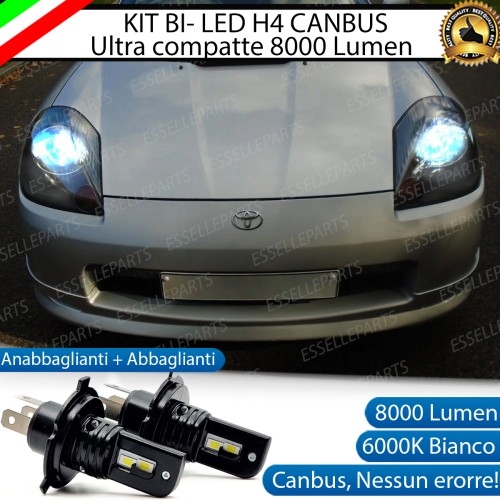 Kit Full LED H4 8000 Lumen 6000K Bianco Ghiaccio Per TOYOTA MR2 MK3
