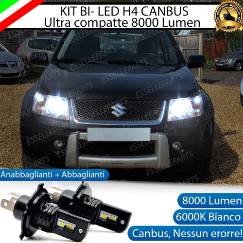Kit Full LED H4 8000 Lumen 6000K Bianco SUZUKI GRAN VITARA 2 con Fari a parabola singola