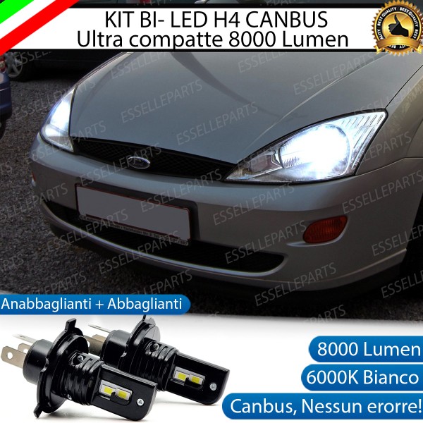 Kit Full LED H4 8000 Lumen 6000K Bianco FORD FOCUS MK1 PRE-RESTYLING