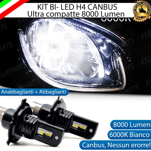 Kit Full LED H4 8000 Lumen 6000K Bianco Ghiaccio Per SMART FORTWO MK3