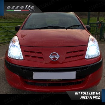 Kit LED H4 CANBUS 8000 Lumen 6000K Ghiaccio Per NISSAN PIXO