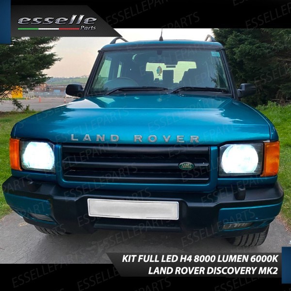 Kit Full LED H4 8000 Lumen 6000K Bianco Per Land Rover Discovery MK2