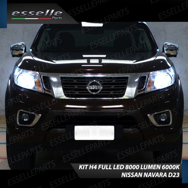 Kit LED H4 8000 Lumen 6000K Ghiaccio Per Nissan Navara D23