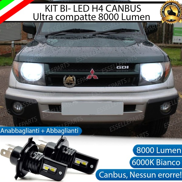 Kit Full LED H4 8000 Lumen 6000K Bianco Per MITSUBISHI PAJERO PININ