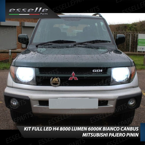 Kit Full LED H4 8000 Lumen 6000K Bianco Per MITSUBISHI PAJERO PININ