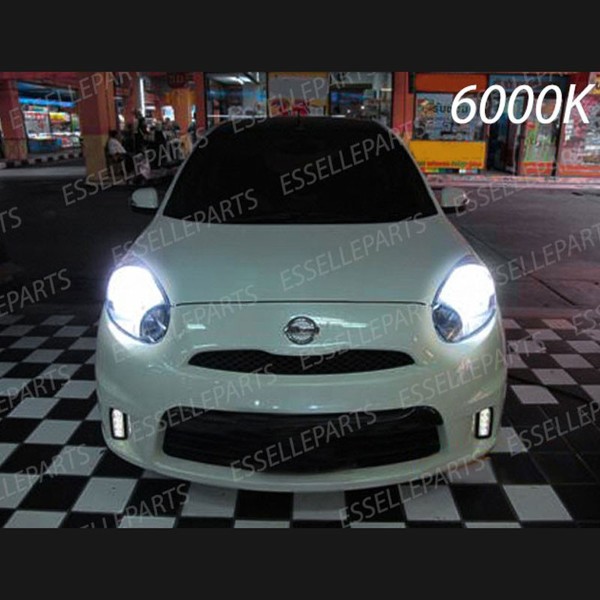 Kit Full LED H4 Per Nissan Micra MK4 fino al 10-2006 8000 Lumen Luce Bianca