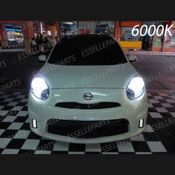 Kit Full LED H4 Per Nissan Micra MK4 fino al 10-2006 8000 Lumen Luce Bianca