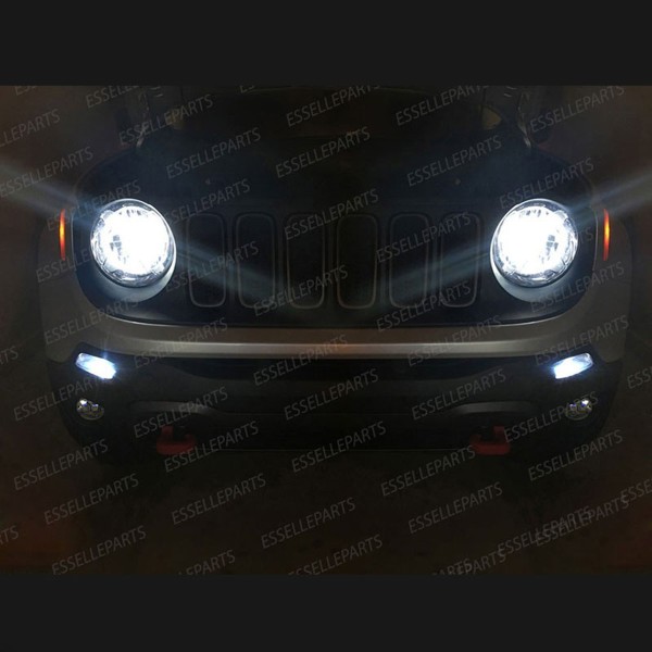 Kit Full LED H4 per Jeep Renegade Fino al 2018 8000 Lumen 6000K Bianco Canbus