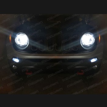 Kit Full LED H4 per Jeep Renegade Fino al 2018 8000 Lumen 6000K Bianco Canbus Kit Full LED H4 per Jeep Renegade Fino al 2018 8000 Lumen 6000K Bianco Canbus