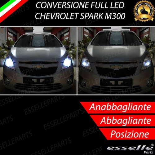 Conversione Fari Full LED 8000 Lumen 6000K Bianco Chevrolet Spark